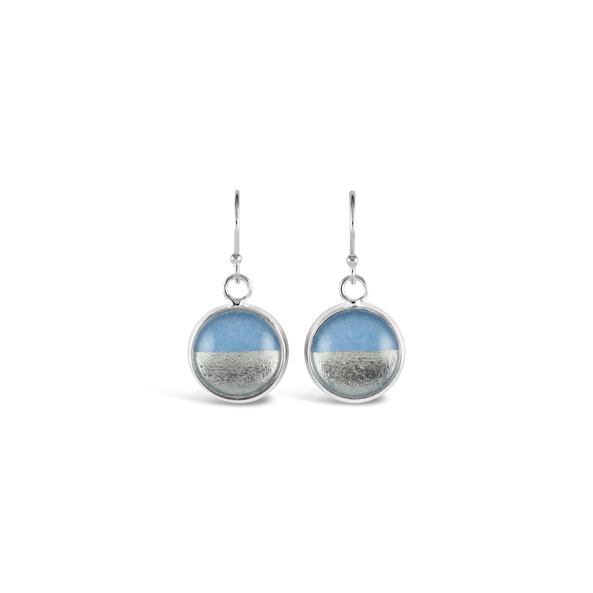 Samba Silver Linings Drop Earrings (Silver &amp; Baby Blue) - New Design