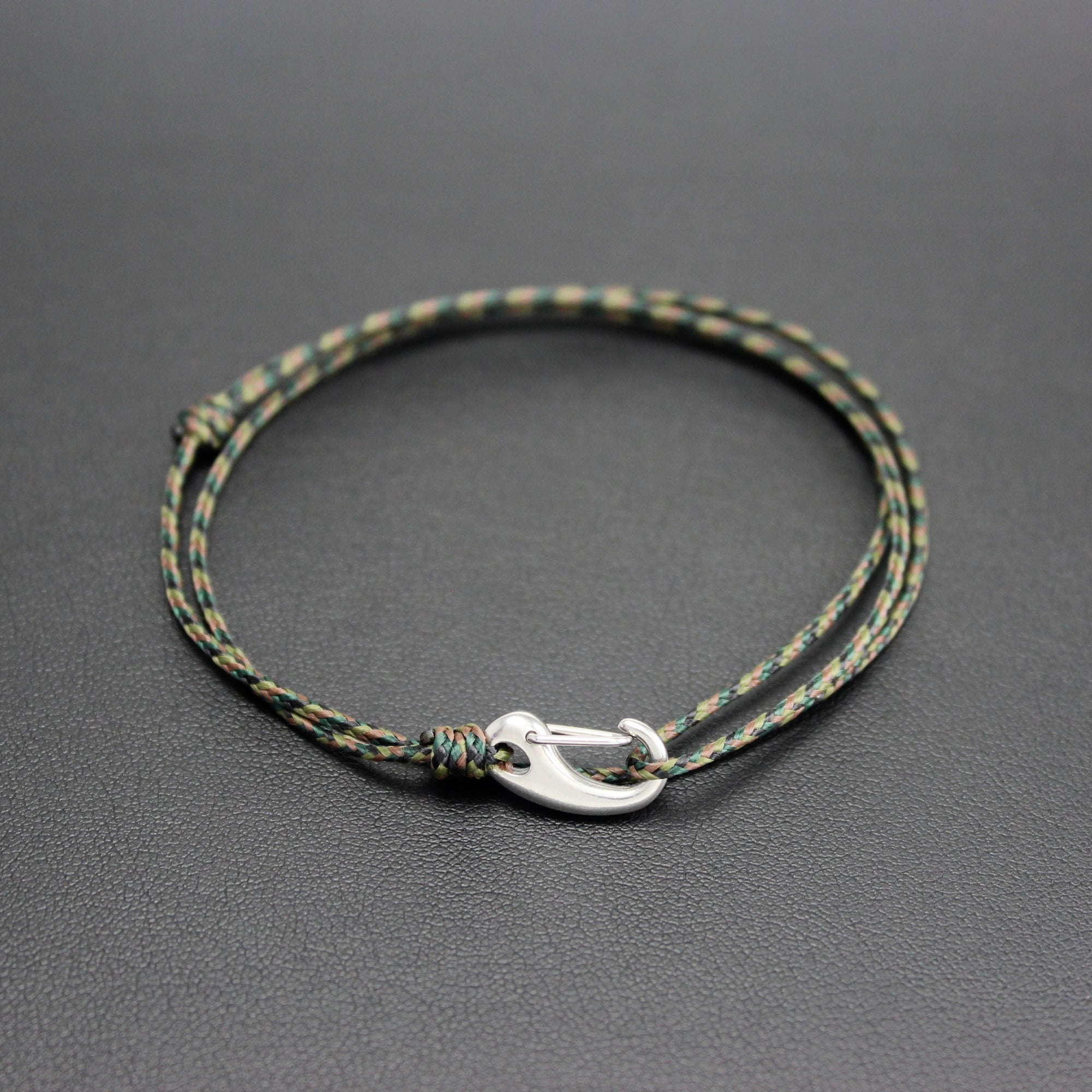 Mens | Micro Cord Adjustable Bracelet in Camo