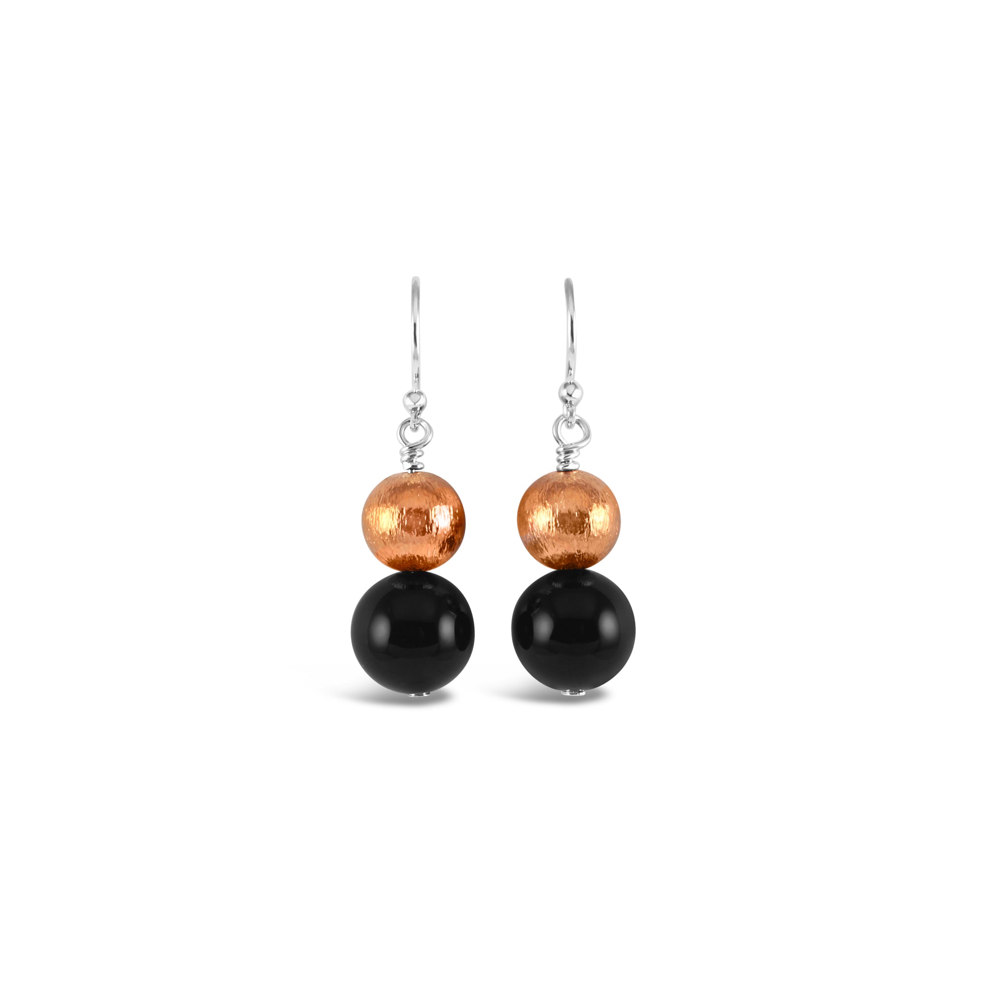 Bolero Copper &amp; Black Onyx Duo Earrings