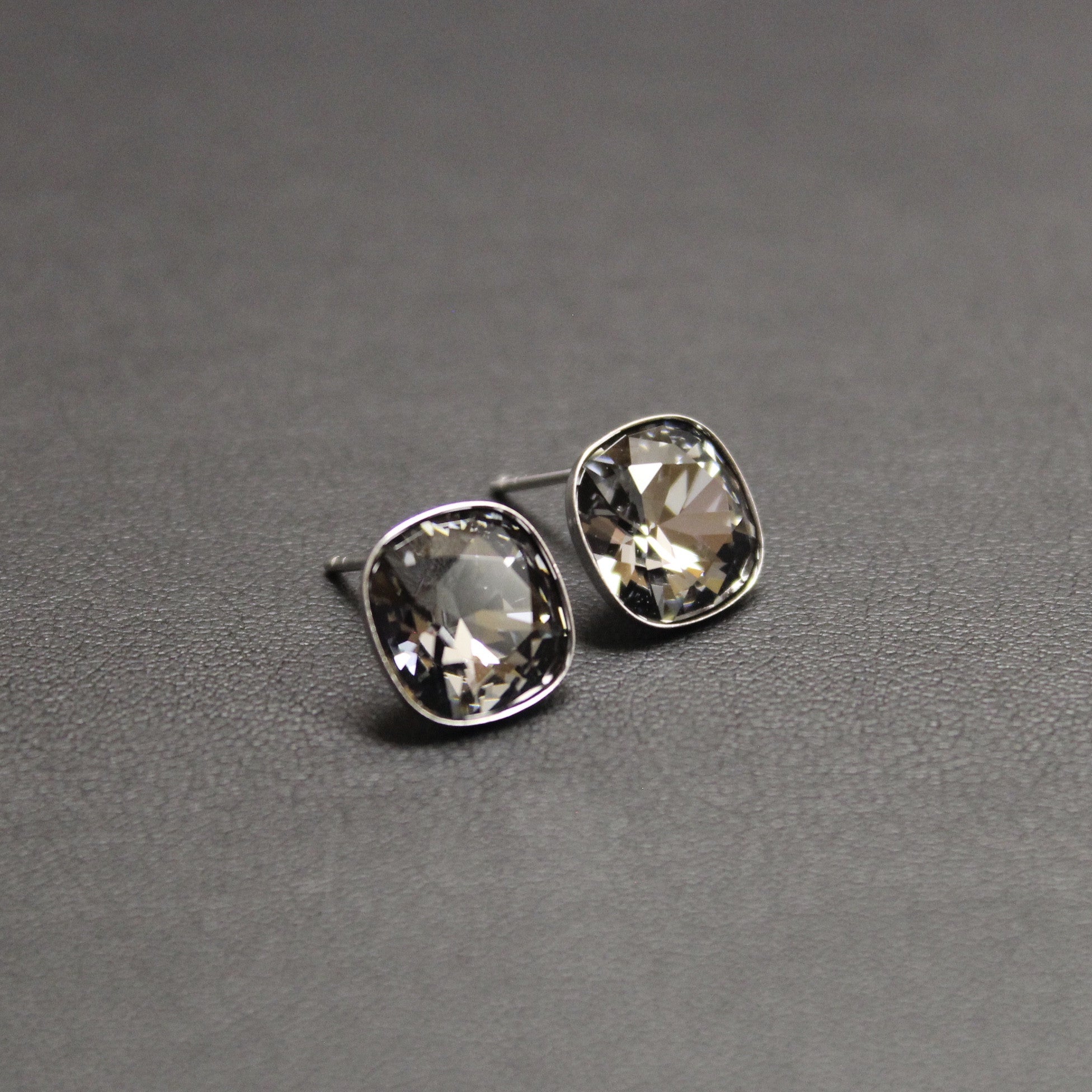 Ceroc - Sterling Silver 10mm Stud Earrings (Silver Nights)