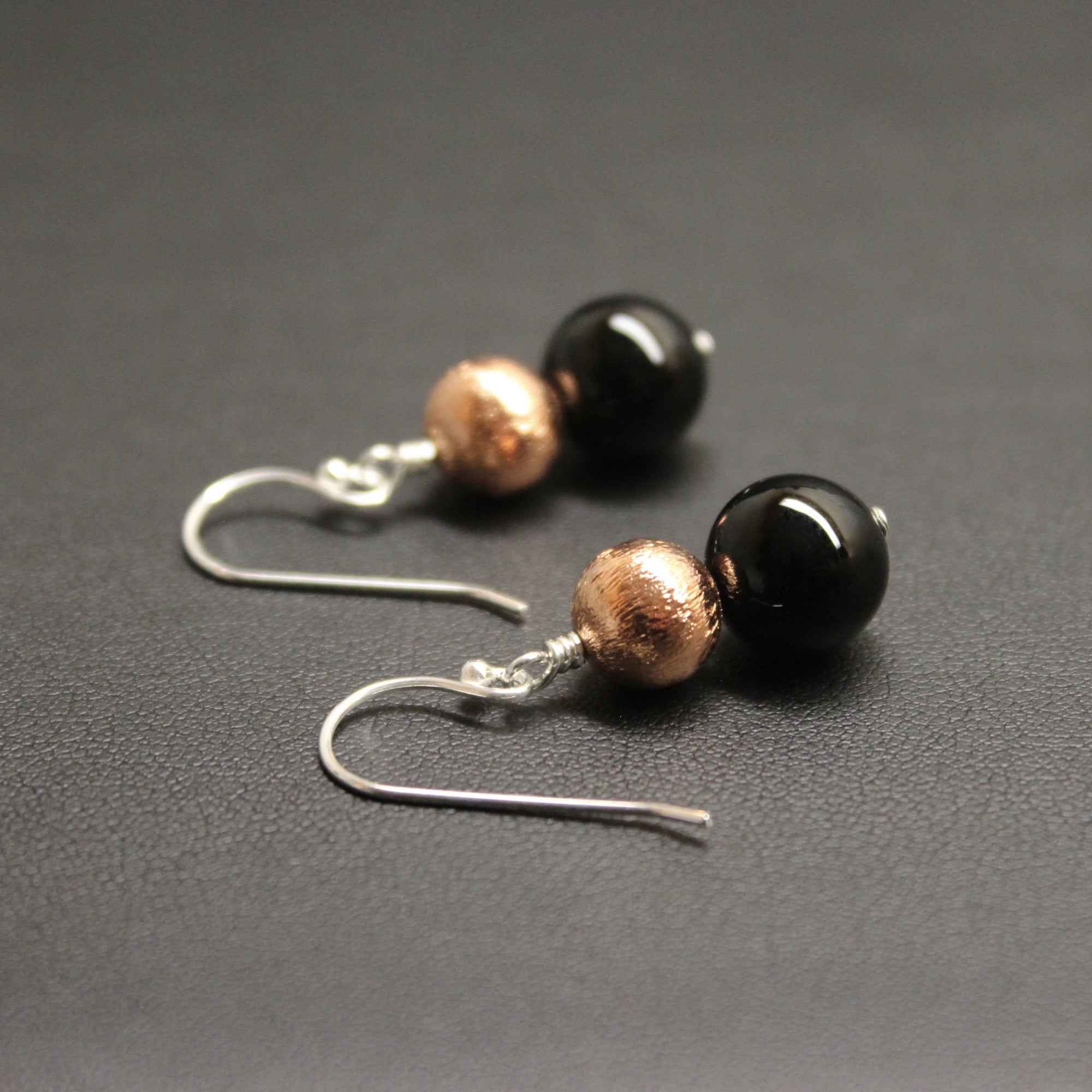 Bolero Copper &amp; Black Onyx Duo Earrings