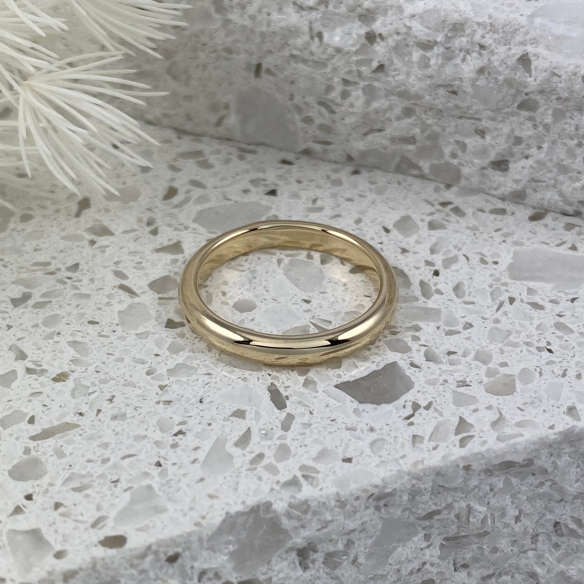 Slightly Rounded Ring Band Classic Rounded Ring Band – Ativa Jewellery